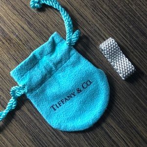 Tiffany & Co. Somerset Sterling Mesh Chain Ring